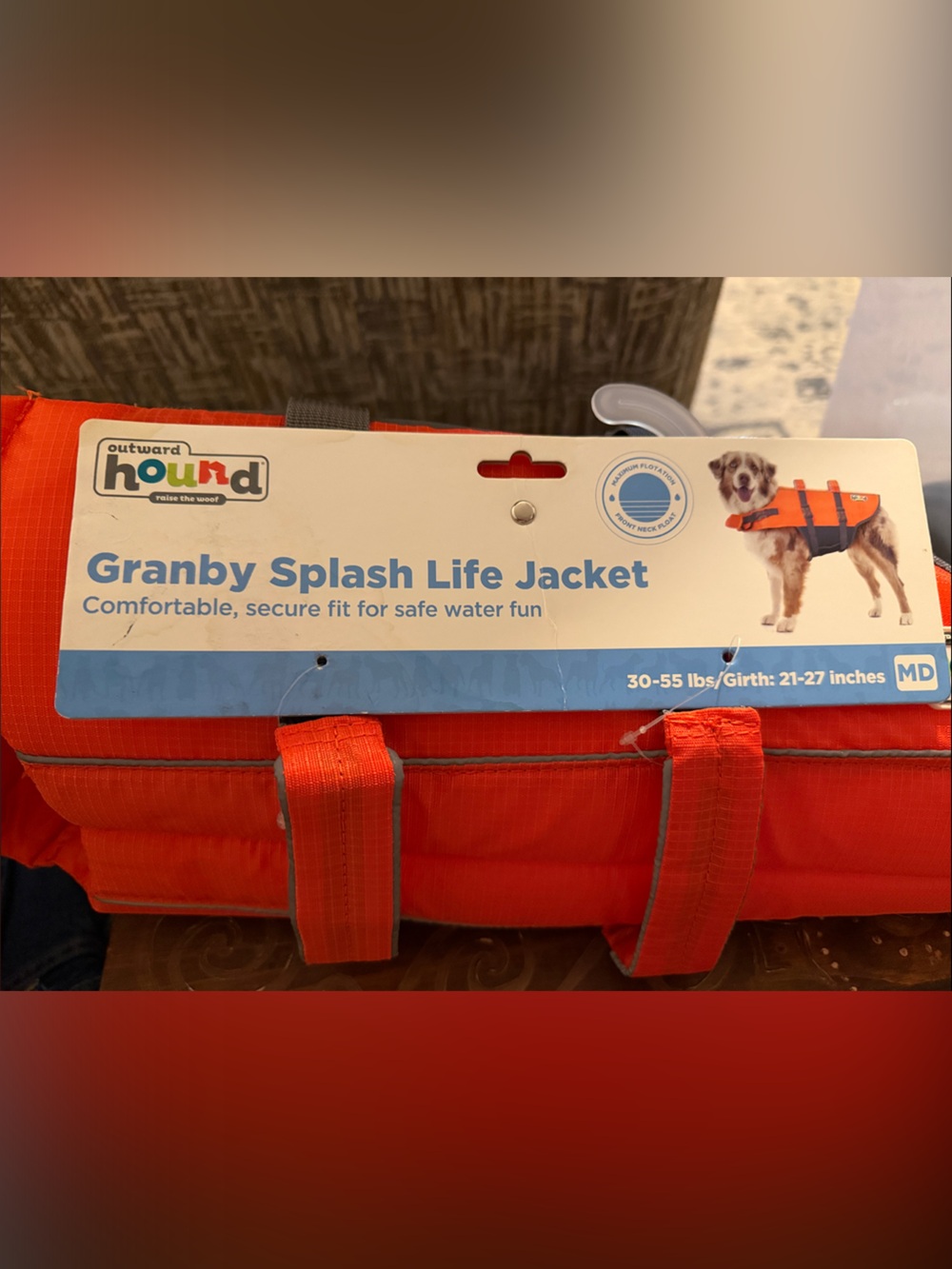 Outward Hound medium dog’s life jacket